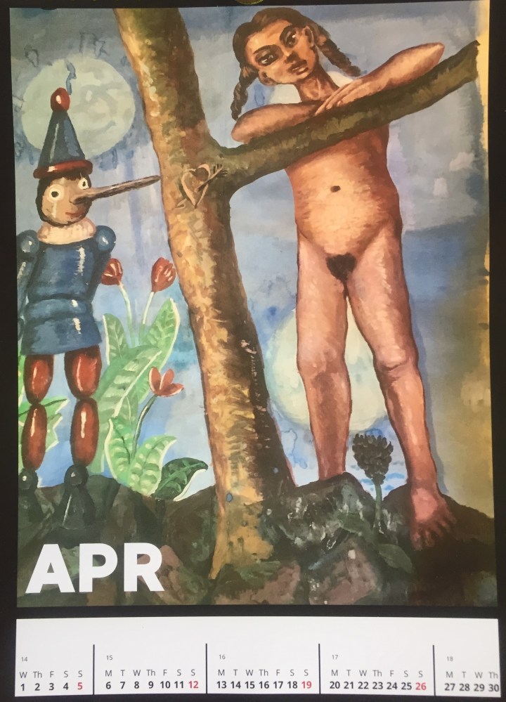 April Calendar: Pinocchio