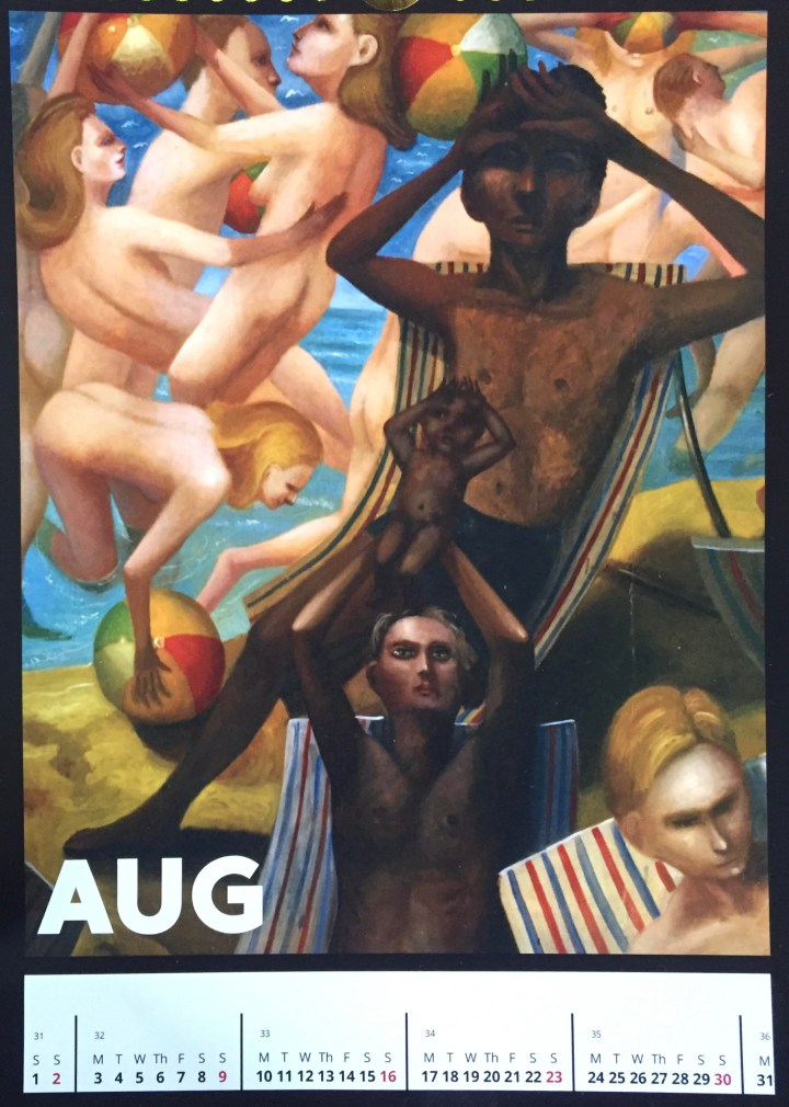 Steven Campbell Calendar,&nbsp;August.